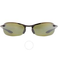 Maui Jim - Makaha Maui Ht Wrap Sunglasses Ht405-02 64 - Lyst