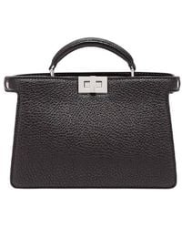 Fendi - Peekaboo Leather Crossbody Bag - Lyst