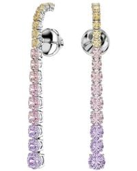 Swarovski - Matrix Rhodium-Plated Crystal Earrings - Lyst