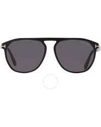 Tom Ford - Jasper Smoke Pilot Sunglasses Ft0835 01a 58 - Lyst