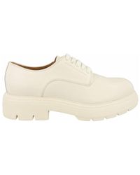 Ferragamo - Devis Chunky Leather Derby Shoes - Lyst