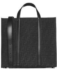 Fendi - Ff Jacquard Fabric Shopper Bag - Lyst