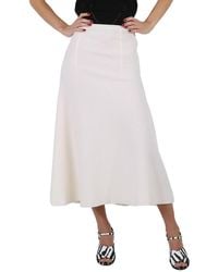Stella McCartney - Ladies Skirt Ivory Long Skirt, Brand Size 36 (Us Size 4) - Lyst
