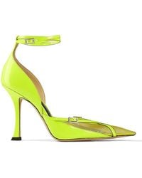 Jimmy Choo - X Mugler Patent Leather Strap Pumps, Brand Size 38 Us - Lyst