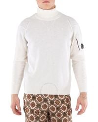 C.P. Company - Grs Woolblend Lens-Detail Turtleneck Sweater - Lyst