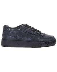Reebok - Club C Ltd Cracked Leather Sneakers - Lyst