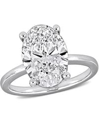 Created Forever - 4 1/6Ct Tw Oval Lab-Grown Diamond Solitaire Engagement Ring - Lyst