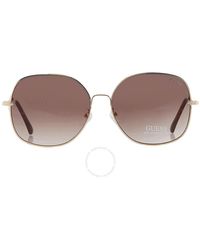 Guess Factory - Brown Gradient Butterfly Sunglasses Gf0385 32f 61 - Lyst