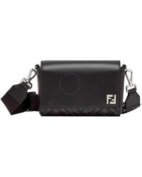 Fendi - Ff Squared Compact Messenger Bag - Lyst