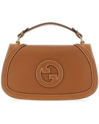 Gucci - Camel Leather Medium Blondie Handbag - Lyst
