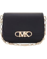 Michael Kors - Medium Parker Leather Messenger Bag - Lyst