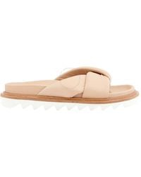 STUDIO AMELIA - Ladies Crossover Strap Leather Sandals, Brand Size 35 - Lyst