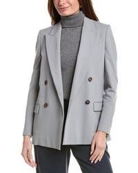 Brunello Cucinelli - Light Double-Breasted Blazer, Brand Size 40 (Us - Lyst