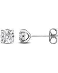 Created Forever - 1/4 Ct Lab Grown Diamond Tw Fashion Post Earrings - Lyst