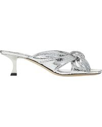 Jimmy Choo - Avenue 50 Snake-Effect Leather Mules - Lyst
