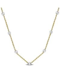 Created Forever - 3/4 Ct Tw Lab-Grown Diamond Station Necklace - Lyst