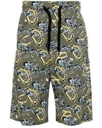 A.P.C. - Graphic-Print Vince Cotton Shorts - Lyst