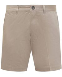 Ami Paris - Ami De Coeur Cotton Chino Shorts - Lyst