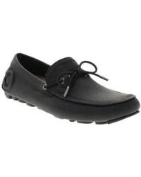 Ferragamo Gancini Driver Moccasin - Black