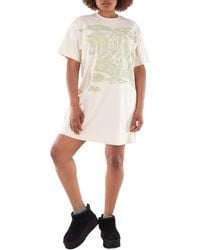 Burberry - Short Sleeve Equestrian Knight Cotton Dress - Lyst