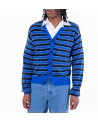 Marni - Striped V-Neck Cardigan - Lyst