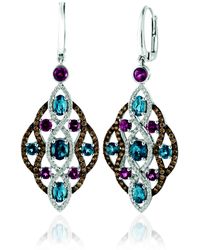 Le Vian - Chocolatier Earrings Deep Sea Blue Topaz - Lyst