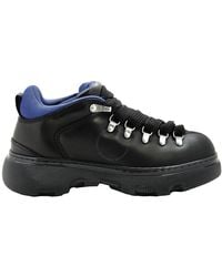 Burberry - Men Leather Trek Boots - Lyst
