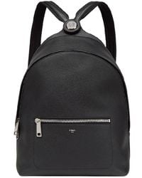 Fendi - Engraved Logo Leather Backpack - Lyst