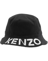 KENZO - Bucket Hat With Embroidered Logo - Lyst