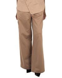 Tibi - Ladies Tan Active Knit Wide Leg Pull On Pant - Lyst