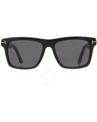 Tom Ford - Buckley Smoke Square Sunglasses Ft0906-n 01a 56 - Lyst