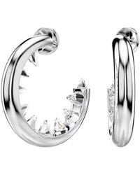 Swarovski - Sublima Spike Hoop Earrings - Lyst