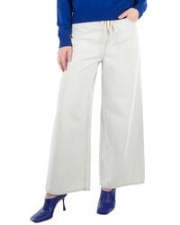 MM6 by Maison Margiela - Wide-Leg Drawstring Cotton Jeans - Lyst
