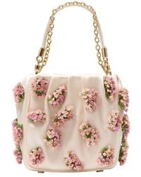 Self-Portrait - Self-Portrait Floral Beaded Shoulder Bag - Lyst