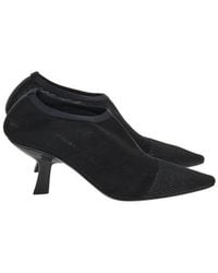 Ferragamo - Agata 70 Mesh Pointed-Toe Boots - Lyst