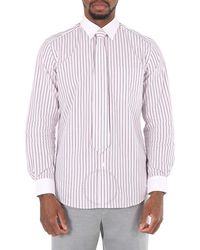 Burberry - Monogram Motif Striped Classic Fit Shirt - Lyst