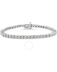 Haus of Brilliance - Igi Certified Sterling Silver 1ct Tdw Re-cut Diamond Tennis Bracelet - Lyst