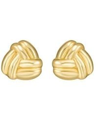 Tresorra - 14K Small Double Knot Stud Earrings - Lyst