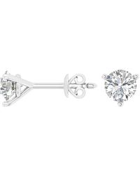 Brilliant Diamond - 14Kt 1.50 Carat Lab Grown Diamond Stud Earrings For - Lyst