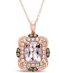 Le Vian - Ladies Peach Morganite Necklaces Set - Lyst