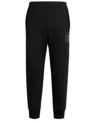 Roberto Cavalli - Logo Patch Cotton-Blend Jogger Trousers - Lyst