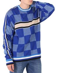 Ahluwalia - Merino Wool And Cotton Checkerboard Jacquard Sweater - Lyst
