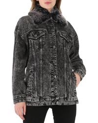 Michael Kors - Ladies Acid-Wash Denim Jacket - Lyst