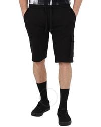 Calvin Klein - Cotton Terry Monogram Badge Sweat Shorts - Lyst