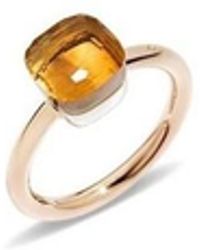 Pomellato - Nudo Rose And Citrine Ring Size 52 - Lyst