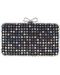 Self-Portrait - Self-Portrait Crystal-Embellished Clutch - Lyst