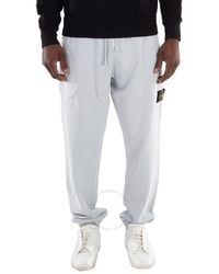 Stone Island - Compass Badge Fleece Sweatpants - Lyst