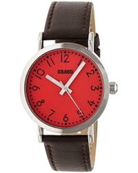 Crayo Pride Leather-band Watch - Red