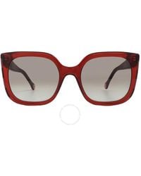 Carolina Herrera - Brown Cat Eye Sunglasses Her 0128/s 0c8c/ha 54 - Lyst
