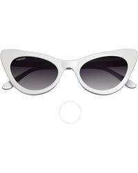 Bertha - White Cat Eye Sunglasses - Lyst